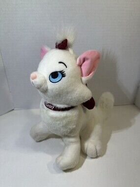 Disney Store Aristocrat July Marie 11" White Cat Stuffed Plush Stuffed Animal